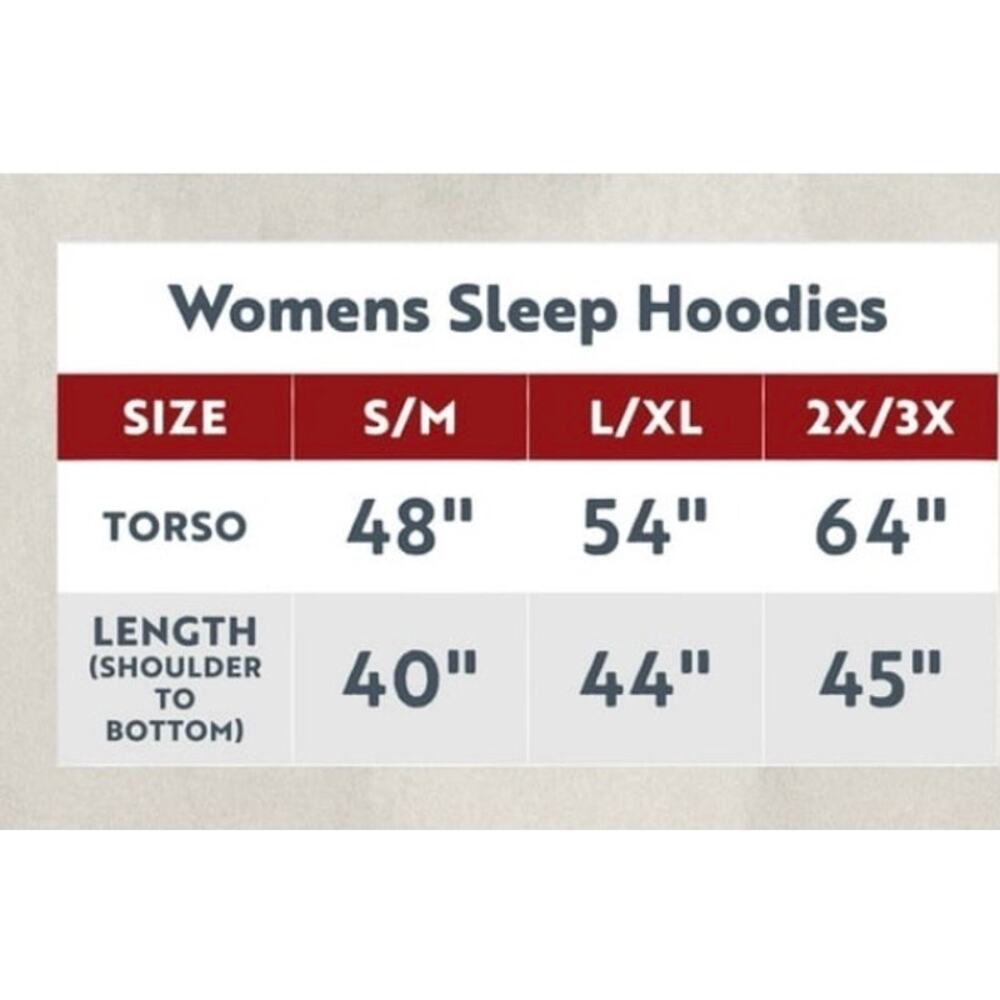 Lazy One Oversized Sleep Hoodie Sweatshirt Sz L / XL Camping Pajamas Loungewear - Picture 16 of 16